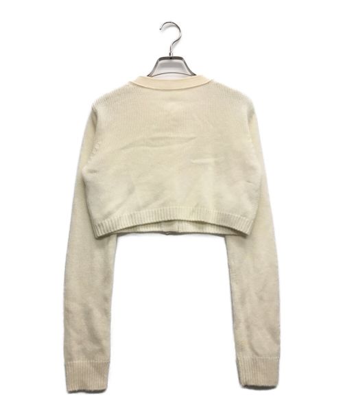 FOXEY（フォクシー）FOXEY (フォクシー) カシミヤショートカーディガン ホワイト サイズ:38の古着・服飾アイテム