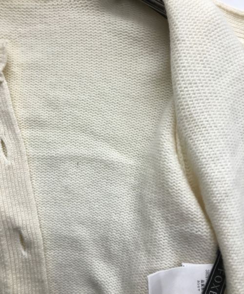 FOXEY（フォクシー）FOXEY (フォクシー) カシミヤショートカーディガン ホワイト サイズ:38の古着・服飾アイテム