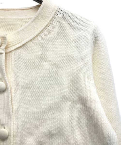 FOXEY（フォクシー）FOXEY (フォクシー) カシミヤショートカーディガン ホワイト サイズ:38の古着・服飾アイテム