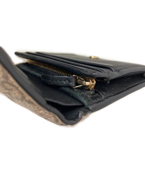 GUCCI（グッチ）GUCCI (グッチ) GGスプリームコンパクトウォレット ブラウンの古着・服飾アイテム