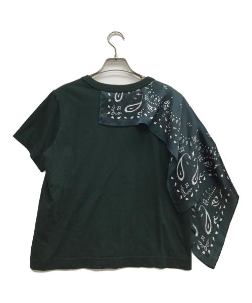 sacai（サカイ）sacai (サカイ) Bandana print T-shirt グリーン サイズ:2の古着・服飾アイテム