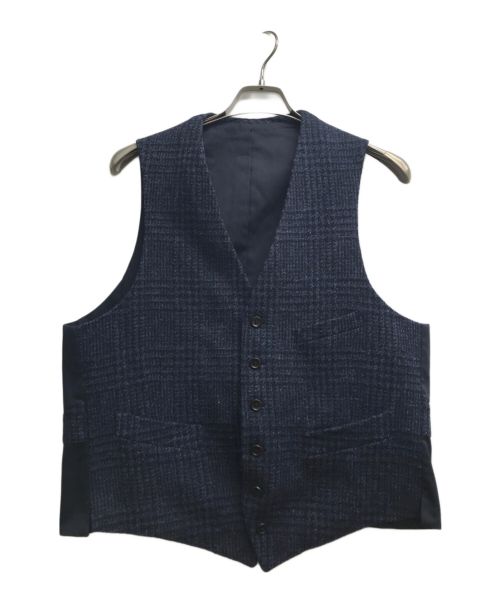 Harris Tweed（ハリスツイード）Harris Tweed (ハリスツイード) ウールベスト ネイビー サイズ:3Lの古着・服飾アイテム