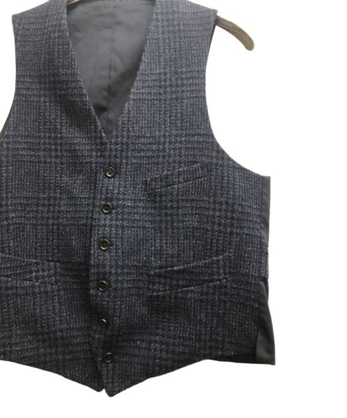 Harris Tweed（ハリスツイード）Harris Tweed (ハリスツイード) ウールベスト ネイビー サイズ:3Lの古着・服飾アイテム