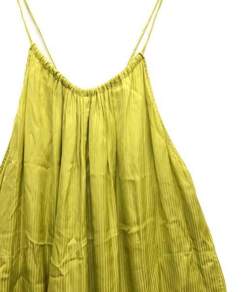 ne quittez pas（ヌキテパ）ne quittez pas (ヌキテパ) ストライプオールインワン イエロー サイズ:Mの古着・服飾アイテム