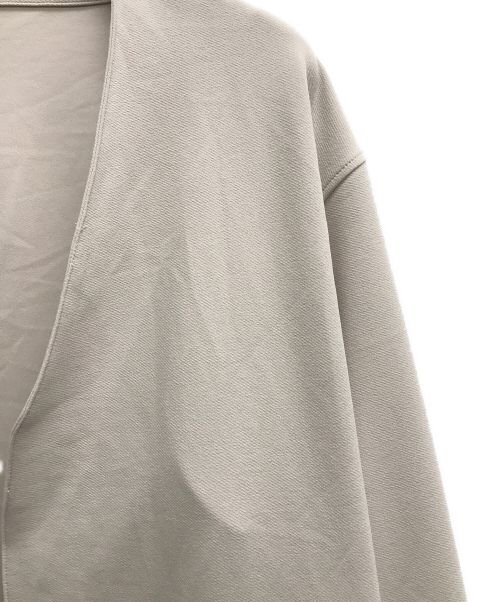 417 by EDIFICE（417 バイ エディフィス）417 by EDIFICE (417 バイ エディフィス) アムゼンノーカラージャケット ベージュ サイズ:Lの古着・服飾アイテム