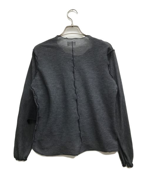 kotohayokozawa（コトハヨコザワ）kotohayokozawa (コトハヨコザワ) 切替フリルカットソー グレー×ブラック サイズ:FREEの古着・服飾アイテム