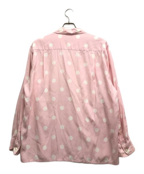 WACKO MARIA（ワコマリア）WACKO MARIA (ワコマリア) DOTS OPEN COLLAR SHIRT/ドッツ オープンカラーシャツ ピンク サイズ:Mの古着・服飾アイテム