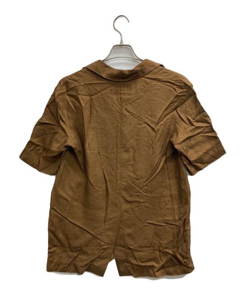 MAISON SPECIAL（メゾンスペシャル）MAISON SPECIAL (メゾンスペシャル) ハウンドトゥースショートスリーブジャケット ブラウン サイズ:Freeの古着・服飾アイテム