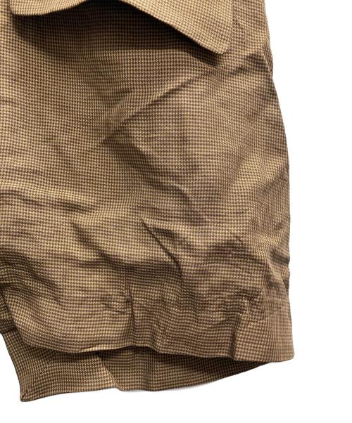 MAISON SPECIAL（メゾンスペシャル）MAISON SPECIAL (メゾンスペシャル) ハウンドトゥースショートスリーブジャケット ブラウン サイズ:Freeの古着・服飾アイテム
