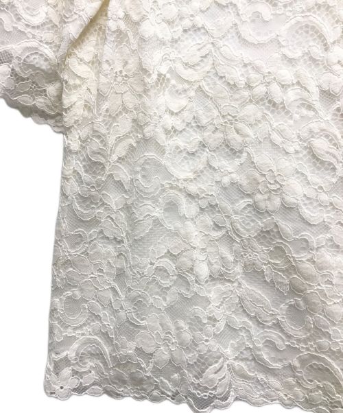 DRESSTERIOR（ドレステリア）DRESSTERIOR (ドレステリア) レースブラウス ホワイト サイズ:38の古着・服飾アイテム