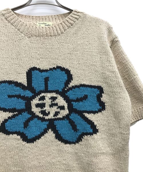 MacMahon Knitting Mills（マクマホン ニッティングミルズ）MacMahon Knitting Mills (マクマホン ニッティングミルズ) Pop Flower ニット ベージュ サイズ:記載なし（実寸サイズを参照ください）の古着・服飾アイテム