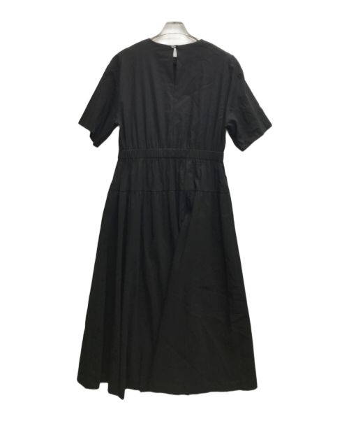 theory luxe（セオリーリュクス）theory luxe (セオリーリュクス) ウォッシャブルリネン ロングワンピース ブラック サイズ:38の古着・服飾アイテム