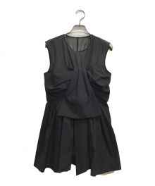 Apuweiser-riche（アプワイザーリッシェ）の古着「ベアリボンチュニック」｜ブラック