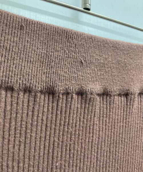 FRAY ID（フレイ アイディー）FRAY ID (フレイ アイディー) パンツ付リブニットワンピース ブラウン サイズ:Freeの古着・服飾アイテム