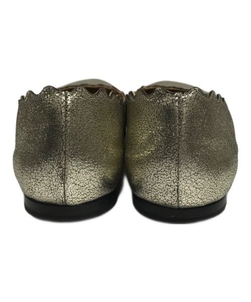 Chloe（クロエ）Chloe (クロエ) LAURENバレエパンプス ゴールド サイズ:36の古着・服飾アイテム