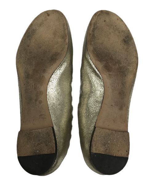 Chloe（クロエ）Chloe (クロエ) LAURENバレエパンプス ゴールド サイズ:36の古着・服飾アイテム