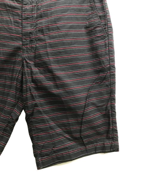 POST O'ALLS（ポストオーバーオールズ）POST O'ALLS (ポストオーバーオールズ) ボーダーハーフパンツ レッド×ネイビー サイズ:Mの古着・服飾アイテム