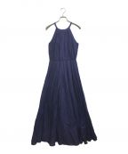 MARIHAマリハ）の古着「月下美人 ギャザーワンピース」｜ネイビー