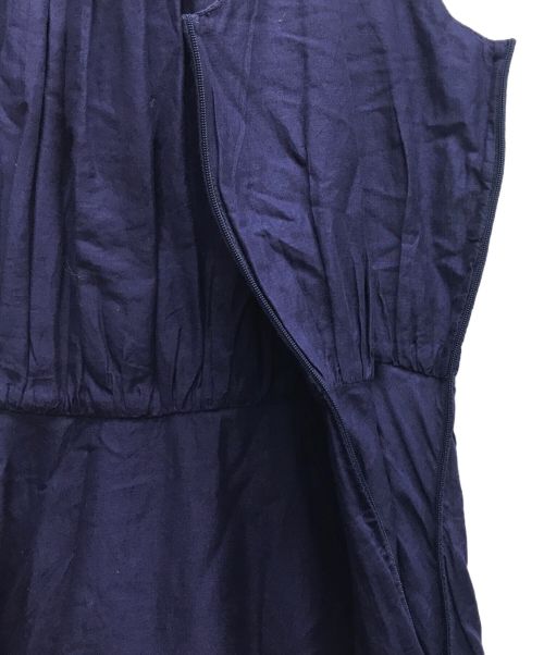 MARIHA（マリハ）MARIHA (マリハ) 月下美人 ギャザーワンピース ネイビー サイズ:38の古着・服飾アイテム