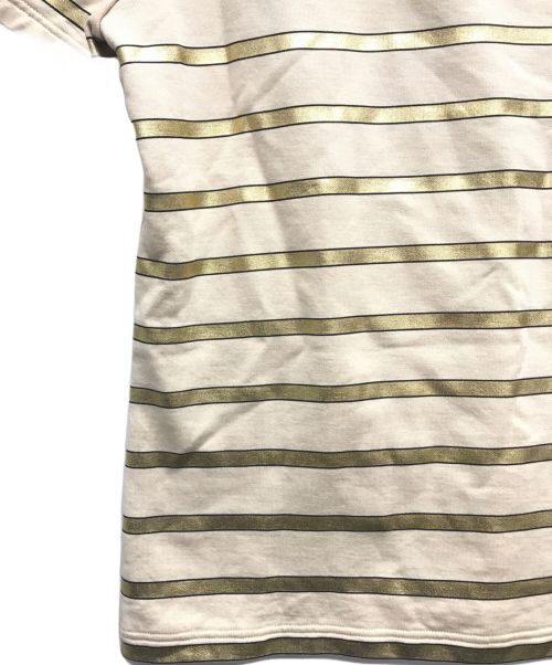 CHANEL（シャネル）CHANEL (シャネル) ボーダーコットンTシャツ ベージュ サイズ:38の古着・服飾アイテム