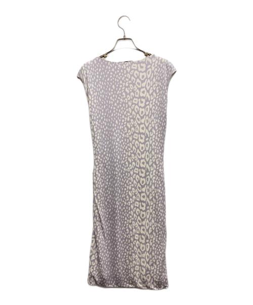 GUCCI（グッチ）GUCCI (グッチ) ノースリーブワンピース パープル×ホワイト サイズ:Mの古着・服飾アイテム