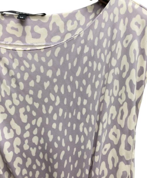 GUCCI（グッチ）GUCCI (グッチ) ノースリーブワンピース パープル×ホワイト サイズ:Mの古着・服飾アイテム