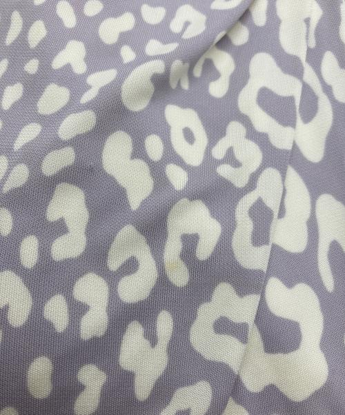 GUCCI（グッチ）GUCCI (グッチ) ノースリーブワンピース パープル×ホワイト サイズ:Mの古着・服飾アイテム