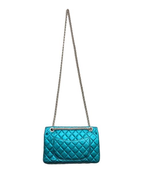CHANEL（シャネル）CHANEL (シャネル) 2.55 ダブルフラップショルダーバッグ ブルーの古着・服飾アイテム