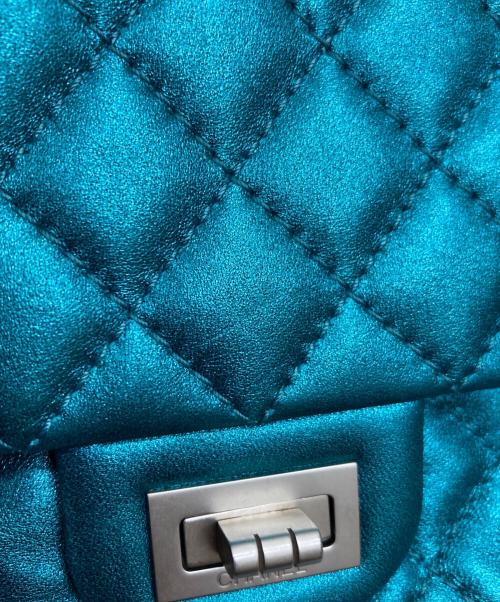 CHANEL（シャネル）CHANEL (シャネル) 2.55 ダブルフラップショルダーバッグ ブルーの古着・服飾アイテム