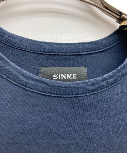 SINME（シンメ）SINME (シンメ) Tシャツワンピース ネイビー サイズ:FREEの古着・服飾アイテム