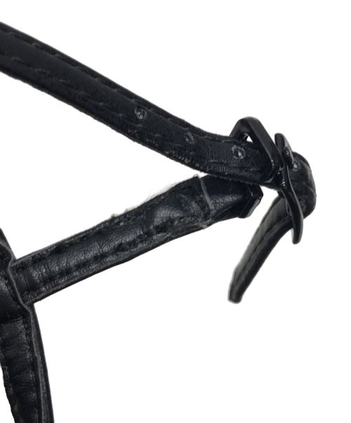 FICTION TOKYO（フィクショントーキョー）FICTION TOKYO (フィクショントーキョー) メッシュリボンパンプス ブラック サイズ:1の古着・服飾アイテム