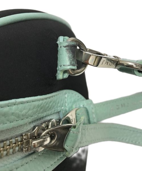 A.D.M.J.（エーディーエムジェイ）A.D.M.J. (エーディーエムジェイ) ショルダーバッグ ミントグリーン×ブラックの古着・服飾アイテム