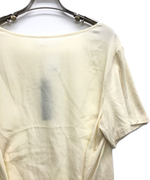 MAX&Co.（マックスアンドコー）MAX&Co. (マックスアンドコー) シルクカットソー アイボリー サイズ:XLの古着・服飾アイテム