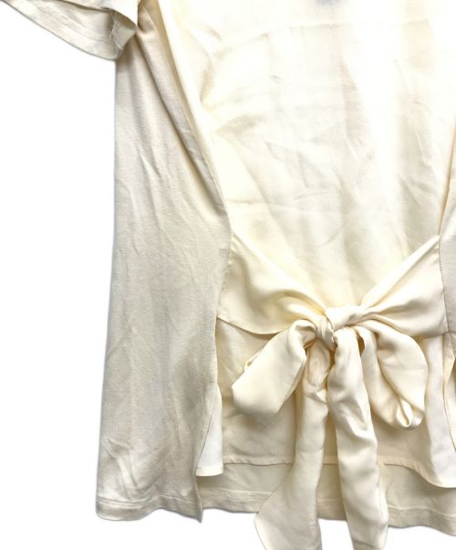 MAX&Co.（マックスアンドコー）MAX&Co. (マックスアンドコー) シルクカットソー アイボリー サイズ:XLの古着・服飾アイテム