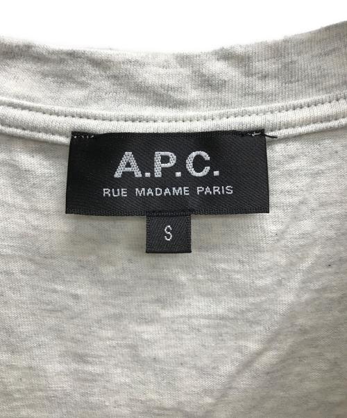 A.P.C.（アーペーセー）A.P.C. (アーペーセー) 刺繍ロゴTシャツ グレー サイズ:Sの古着・服飾アイテム