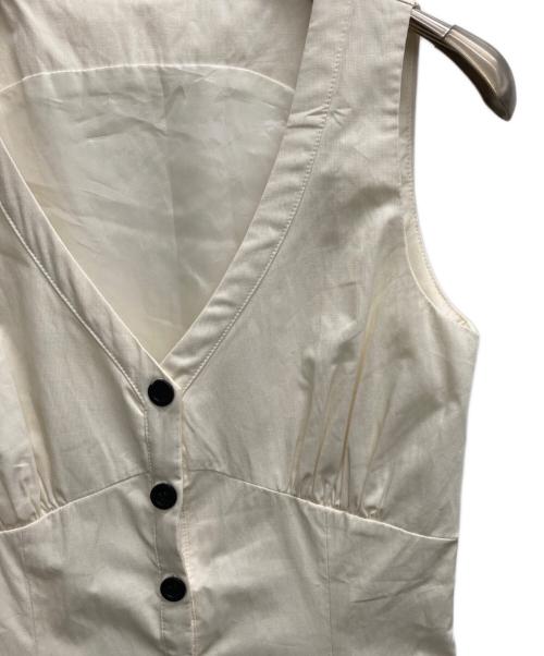 eimy istoire（エイミーイストワール）eimy istoire (エイミーイストワール) フロントボタンマーメードワンピース アイボリー サイズ:Sの古着・服飾アイテム