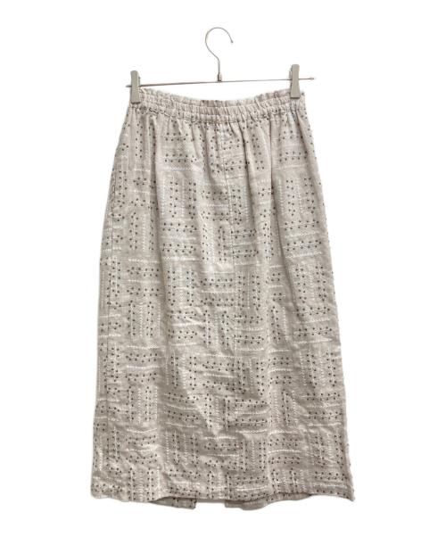 TSUHARU by samansa Mos2（ツハル バイ サマンサモスモス）TSUHARU by samansa Mos2 (ツハル バイ サマンサモスモス) 枝柄総刺繍タイトスカート ベージュ サイズ:Fの古着・服飾アイテム