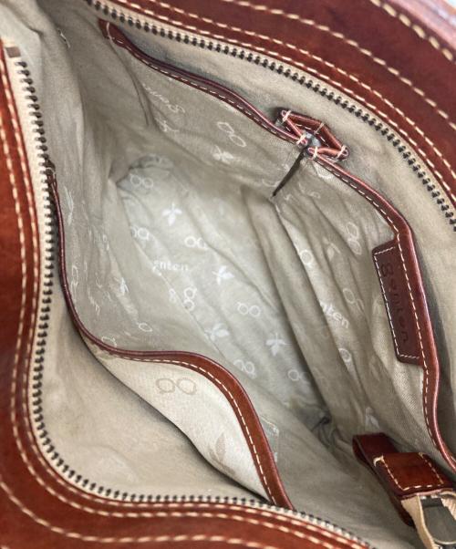 genten（ゲンテン）genten (ゲンテン) カットワークレザーショルダーバッグ ブラウンの古着・服飾アイテム