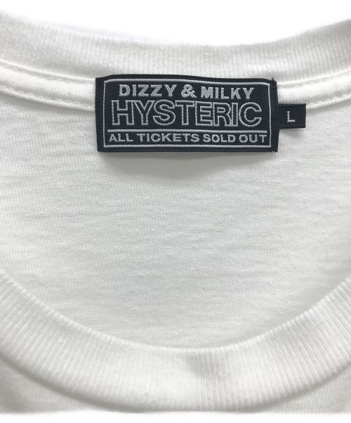 Hysteric Glamour（ヒステリックグラマー）Hysteric Glamour (ヒステリックグラマー) SPEEDSTER Tシャツ ホワイト サイズ:Lの古着・服飾アイテム