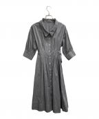 JILL STUARTジルスチュアート）の古着「ウエストタックリボンワンピース」｜ブラック