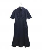 CLANEクラネ）の古着「SCARF COLLAR ONEPIECE」｜ネイビー