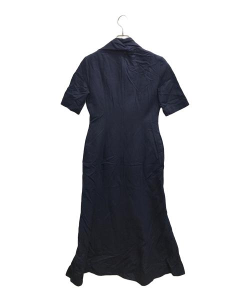 CLANE（クラネ）CLANE (クラネ) SCARF COLLAR ONEPIECE ネイビー サイズ:2の古着・服飾アイテム