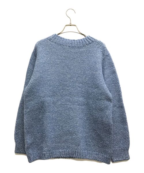 中川政七商店（ナカガワマサシチショウテン）中川政七商店 (ナカガワマサシチショウテン) 麻とウールざっくりニットプルオーバー 空色 サイズ:Freeの古着・服飾アイテム