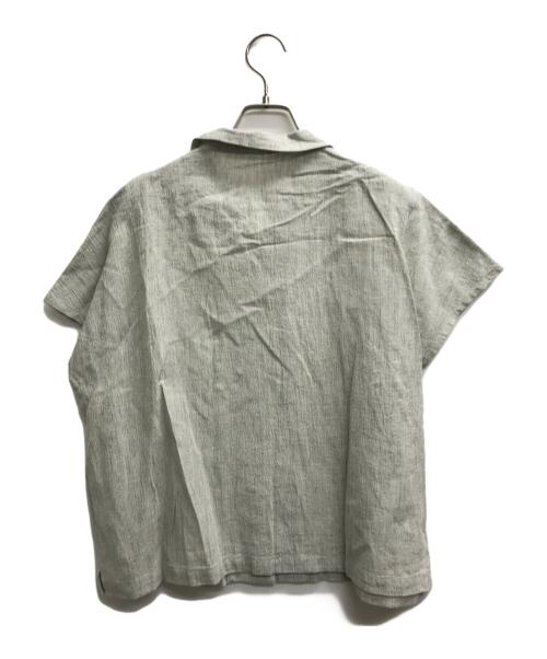 中川政七商店（ナカガワマサシチショウテン）中川政七商店 (ナカガワマサシチショウテン) 綿麻のちりめんチュニック開襟シャツ ベージュ サイズ:記載なし（実寸サイズを参照ください）の古着・服飾アイテム