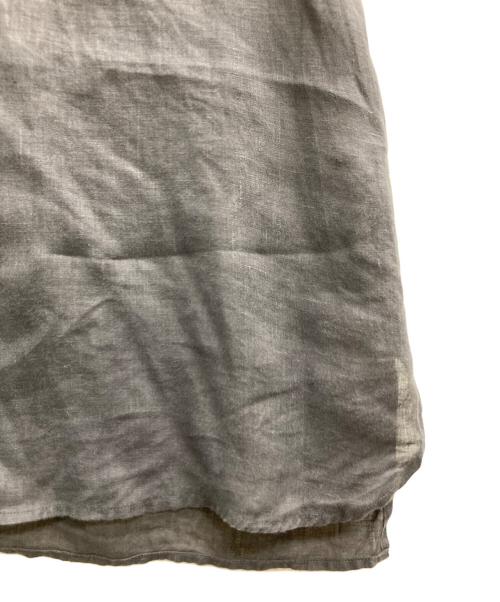 MARGARET HOWELL（マーガレットハウエル）MARGARET HOWELL (マーガレットハウエル) 丸襟リネンシャツ ブラック サイズ:1の古着・服飾アイテム