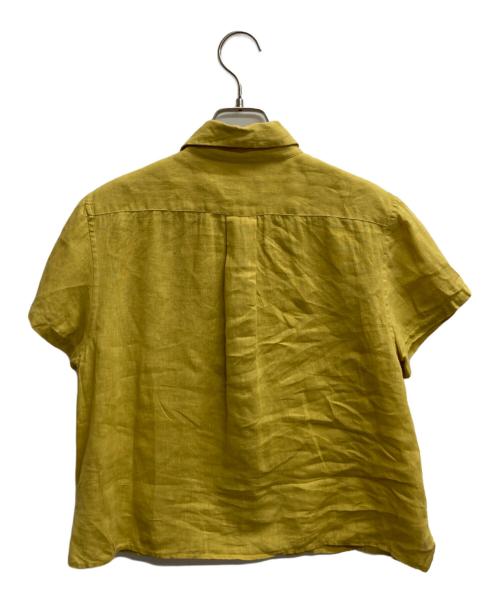 MARGARET HOWELL（マーガレットハウエル）MARGARET HOWELL (マーガレットハウエル) 半袖リネンシャツ イエロー サイズ:1の古着・服飾アイテム