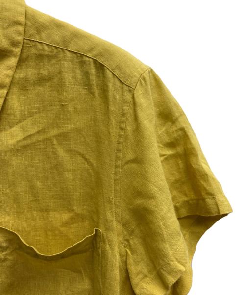 MARGARET HOWELL（マーガレットハウエル）MARGARET HOWELL (マーガレットハウエル) 半袖リネンシャツ イエロー サイズ:1の古着・服飾アイテム