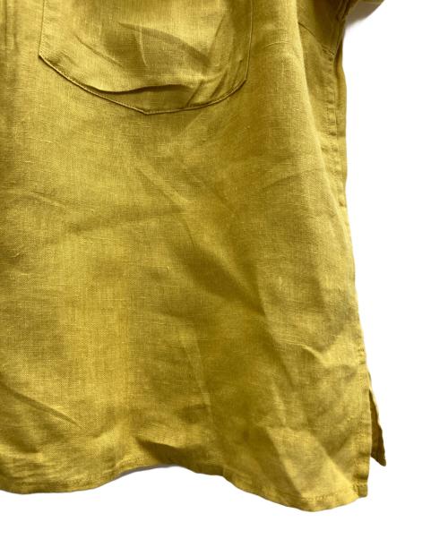 MARGARET HOWELL（マーガレットハウエル）MARGARET HOWELL (マーガレットハウエル) 半袖リネンシャツ イエロー サイズ:1の古着・服飾アイテム