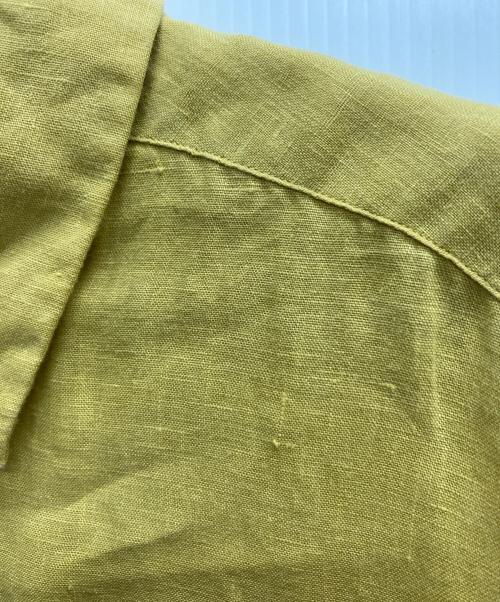 MARGARET HOWELL（マーガレットハウエル）MARGARET HOWELL (マーガレットハウエル) 半袖リネンシャツ イエロー サイズ:1の古着・服飾アイテム