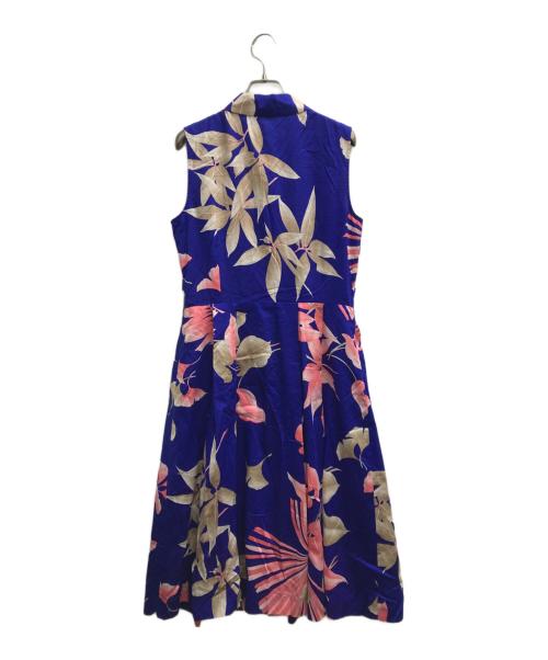 LAONARD（レオナード）LAONARD (レオナード) ノースリーブワンピース ブルー サイズ:38の古着・服飾アイテム